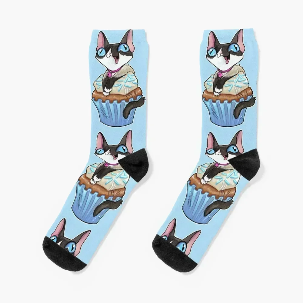 

Siamese kitten cupcake Socks shoes golf Woman Socks Men's