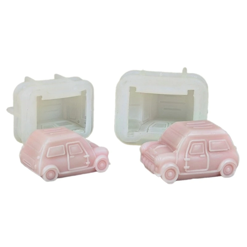 Molde silicone formato ônibus 3D para fazer velas, faça você mesmo, sabão, moldes resina