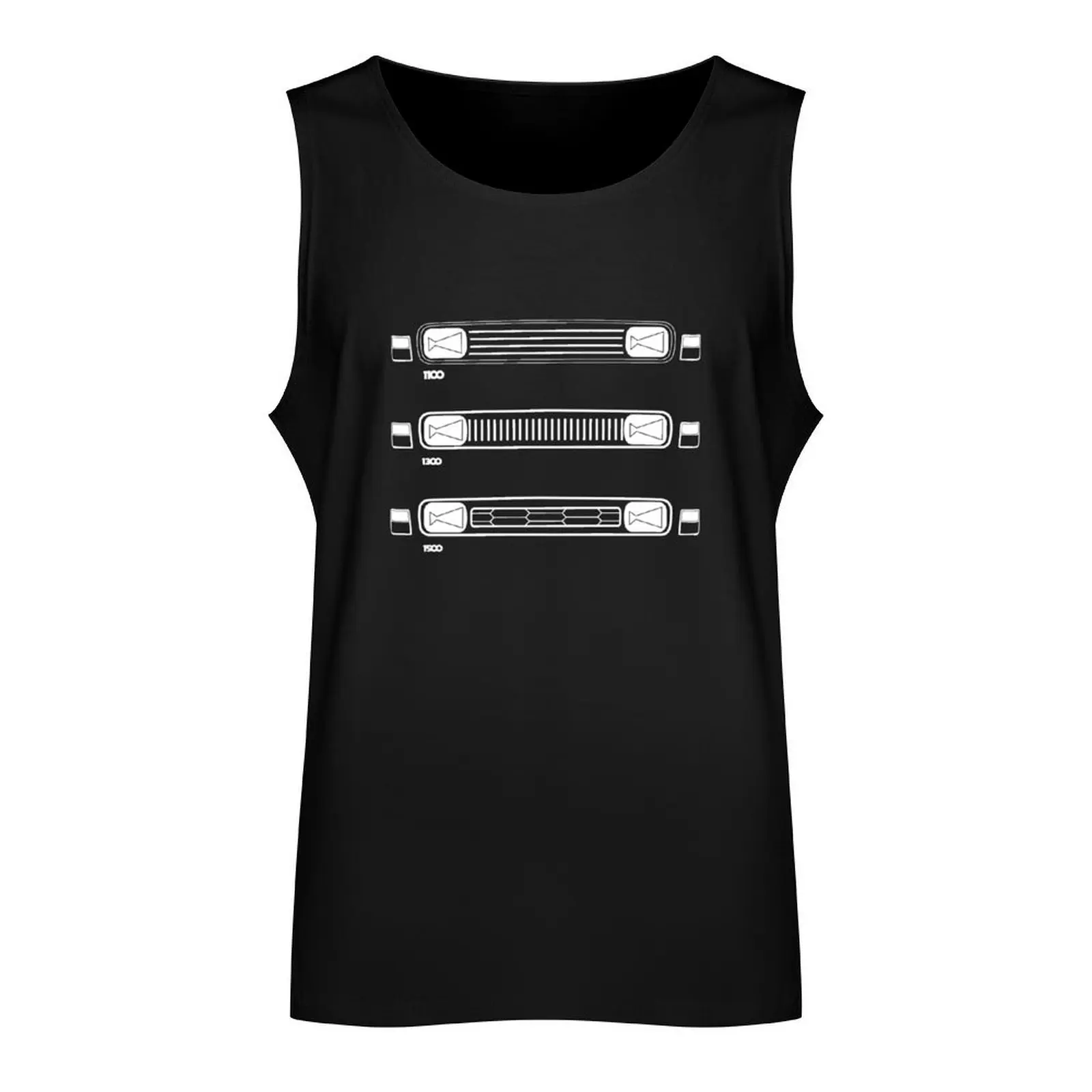 Austin Allegro 1100, 1300 and 1500 Grill design artwork Tank Top sleeveless vest men anime clothes