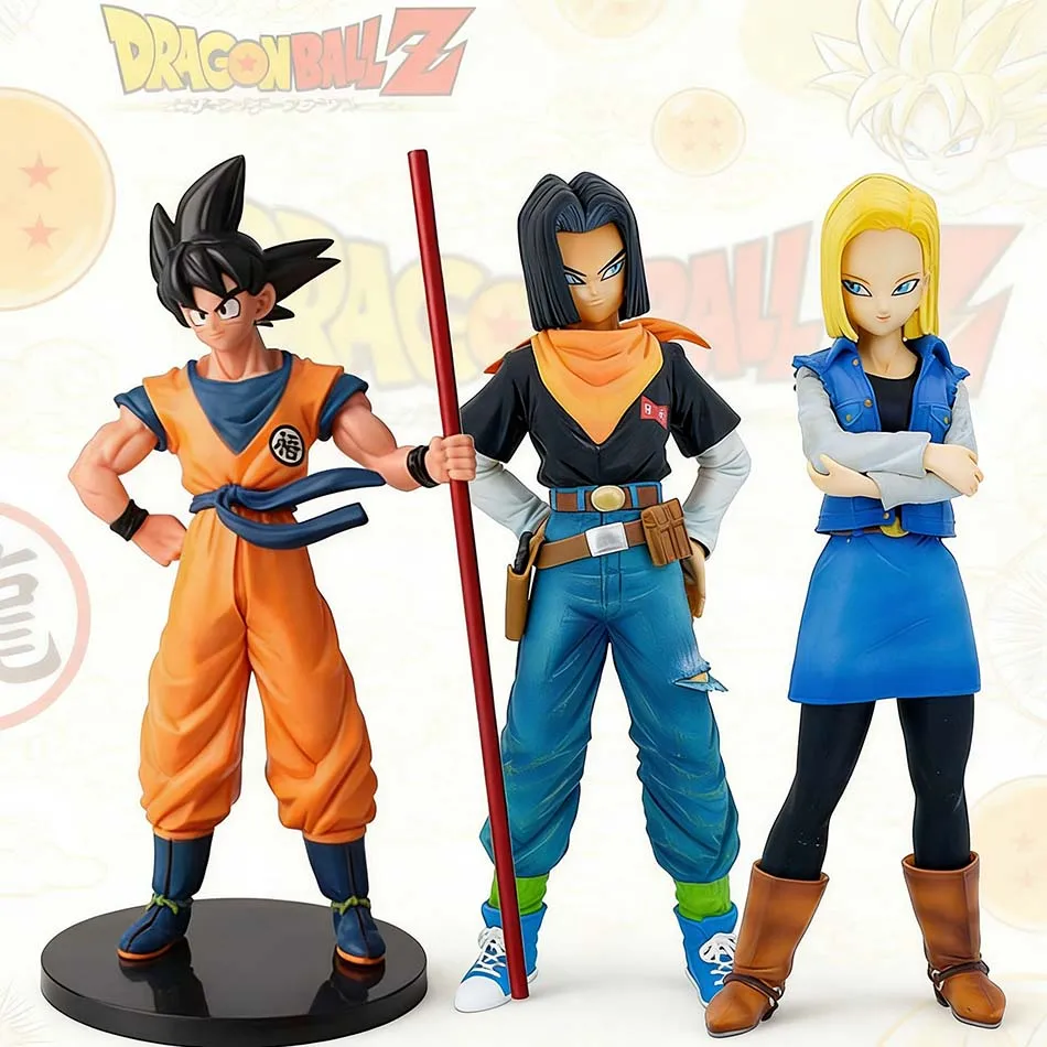 Hot sold Dragon Ball Z Android 17 18 Figure Android 18 PVC Action