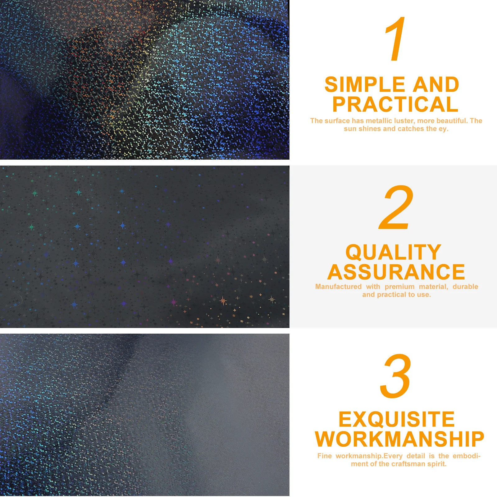 

10pcs Holographic A4 Size Printable Vinyl Sticker Paper Waterproof Quick-Drying Self Adhesive Film For Diy Decor Car Window
