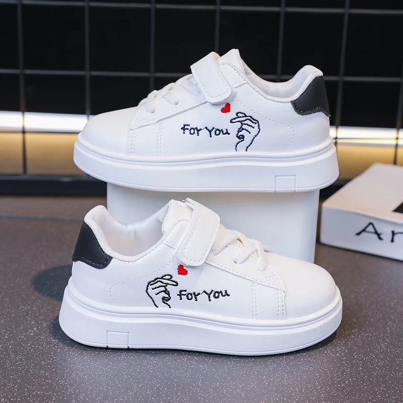 

2025 Kids Sneakers - Waterproof Leather Mesh Sport Running Shoes for Boys And Girls Teen Brand School Trainers