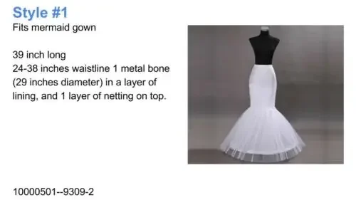 Trắng Hoop/Hoopless/Nàng Tiên Cá/Đuôi Cá Cô Dâu Petticoat Crinoline Tây Nam Không Cho Buổi Tối Hứa Quinceanera Nhân Dịp Đặc Biệt Đầm