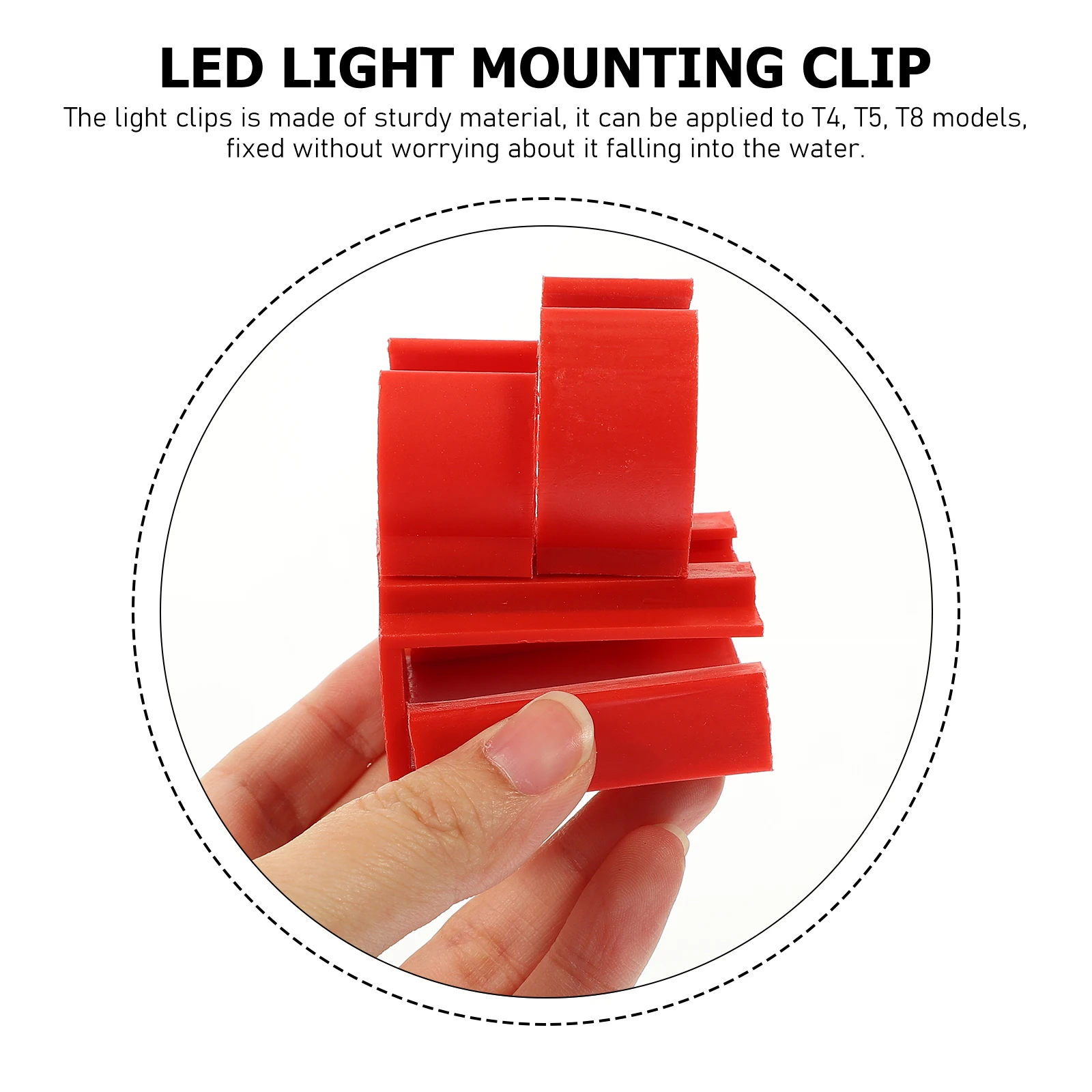 

2Pcs Durable Plastic Aquarium Light Holders Light Clips Lamp Brackets For LED Strip Lights