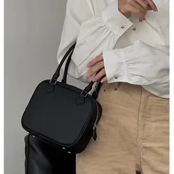 Jenny & strive-Sac à main en cuir véritable pour dames, sac à main initié, mode élégante, étui à bombes ComPiedmont, cuir véritable, mini oreiller, petit sac carré