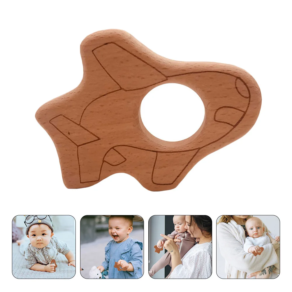 2 قطعة شكل طائرة عضاضة الاستكشاف الحسي الطفل التسنين للرضع الغذاء الصف الأسنان أداة تجليخ عضاضة ذاتية مهدئة #1