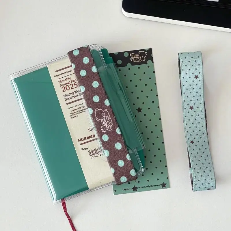 Elastic Journal Elastic Band for A7 M5 Notebook Closure Strap Cute Star Decorative Anti Burst Book Band for Travelers Notebook