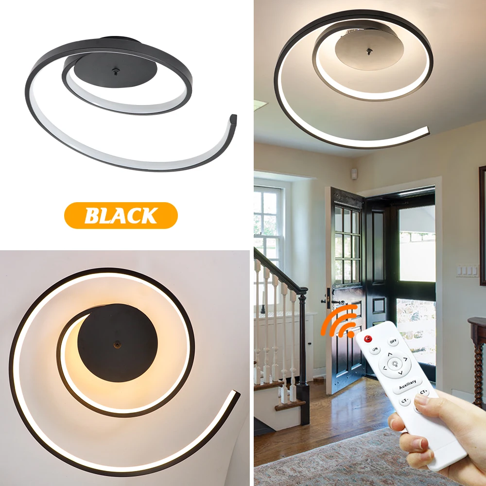 Ceiling Hanging Chandelier Led Circle Rings Modern Silver Loft Living Dining Room Kitchen Lighting Fixture Indoor Decor
