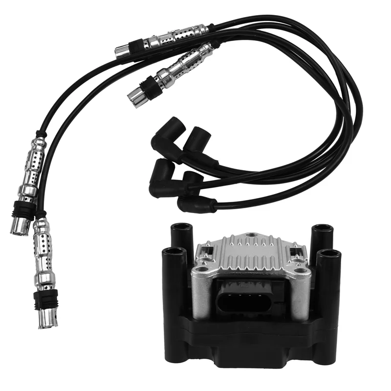 

A80X-03F905409C 032905106E Car Ignition Coil Ignition Cable Kit For A1 A3 VW BEETLE CADDY POLO 1.2T