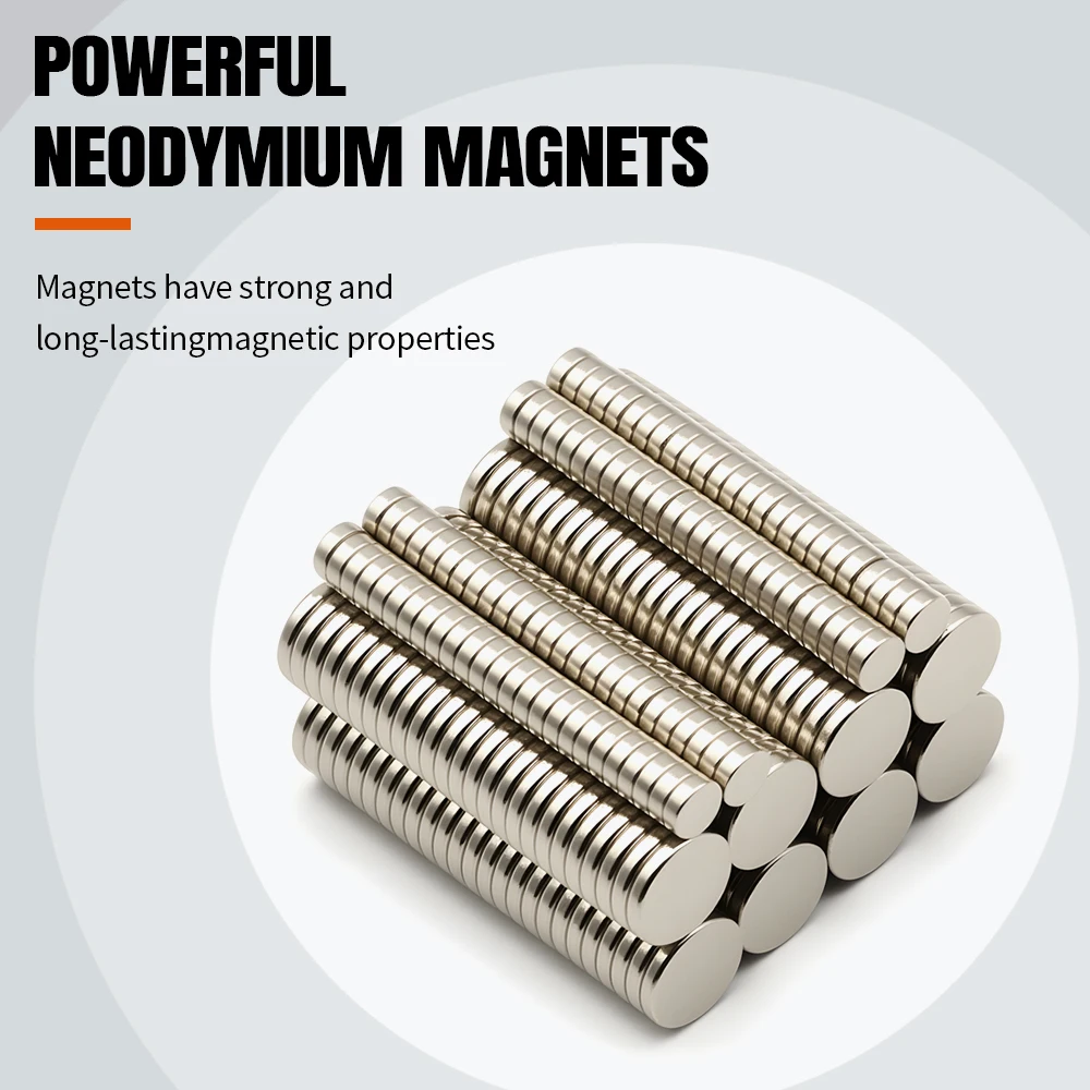 جولة سوبر قوية مغناطيس النيوديميوم مغناطيس قوي N35 المغناطيسي الدائم ندفيب الثلاجة لتقوم بها بنفسك 3x1/5x1/10x1/12x1/15x1 مللي متر #4