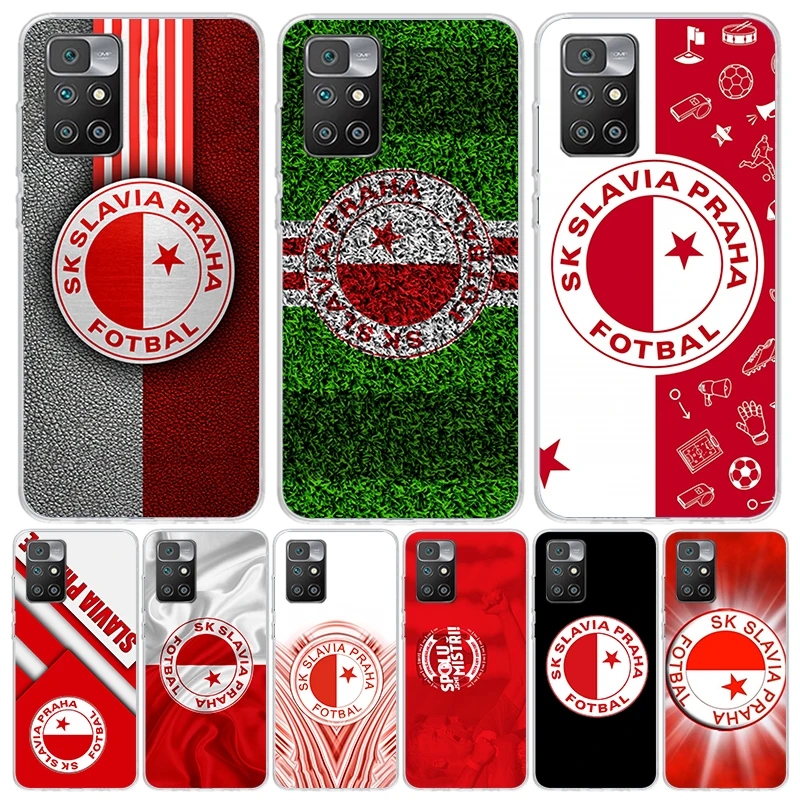 Sk Slavia Praha Czech Republic Phone Case For Xiaomi 12C 12 10C 10 10A 9C 9 9A 9T 8A 8 7A 7 6A 6 Pro S2 K70 K60 K40 K20 Art Coqu