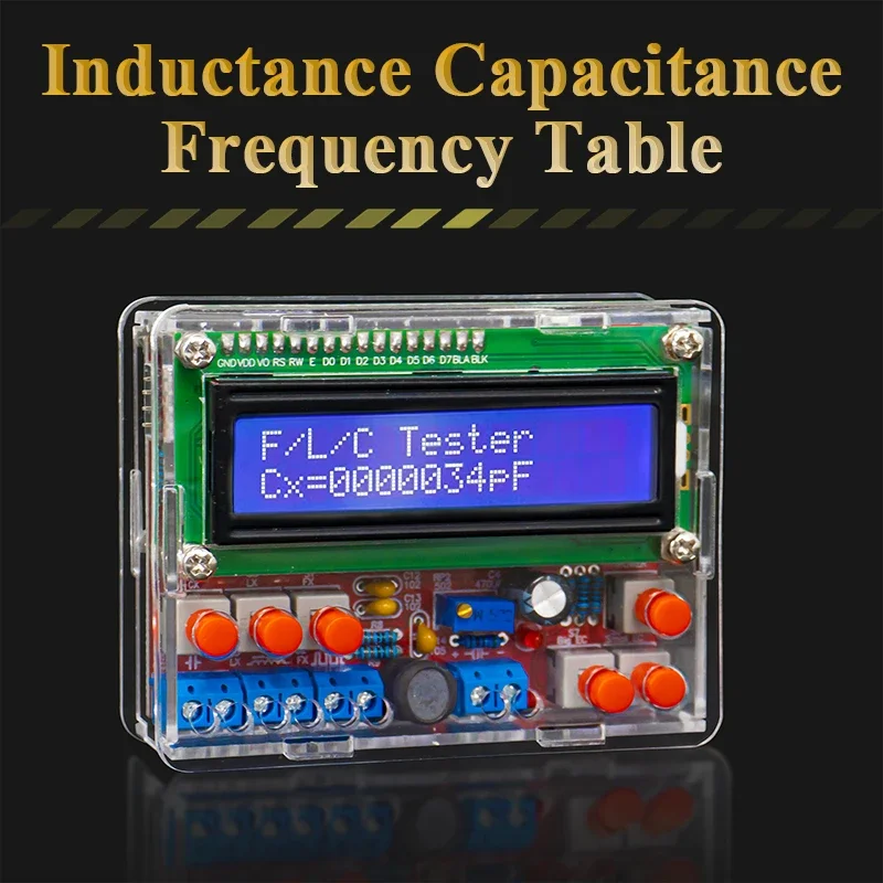 Electronic DIY 51 Microcontroller Inductance Capacitance Frequency Meter Kit Electronic Measuring Instrument Soldering Practice