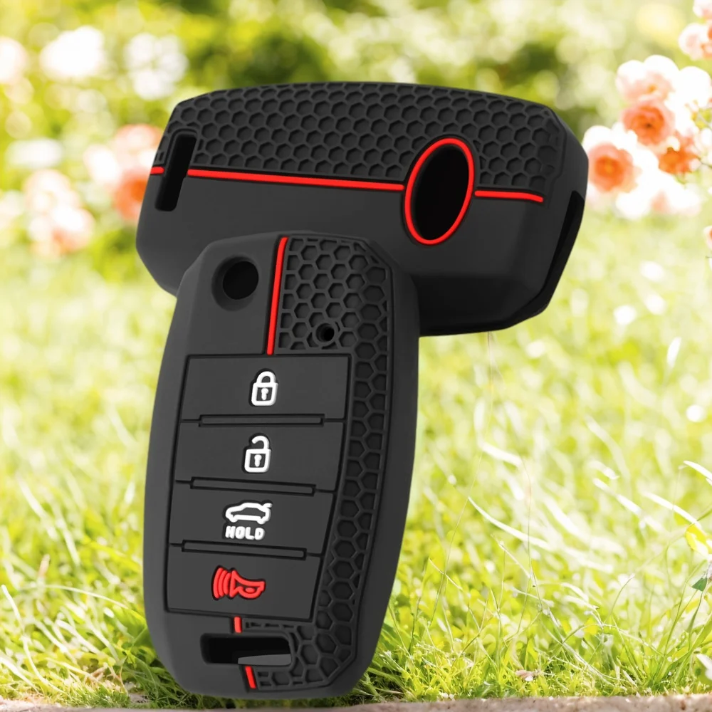 Funda de silicona para llave de coche, funda para Kia Picanto Sportage GT RIO 3 Cerato Soul K5 Ceed Optima Seltos Sorento Forte Stinger Telluride
