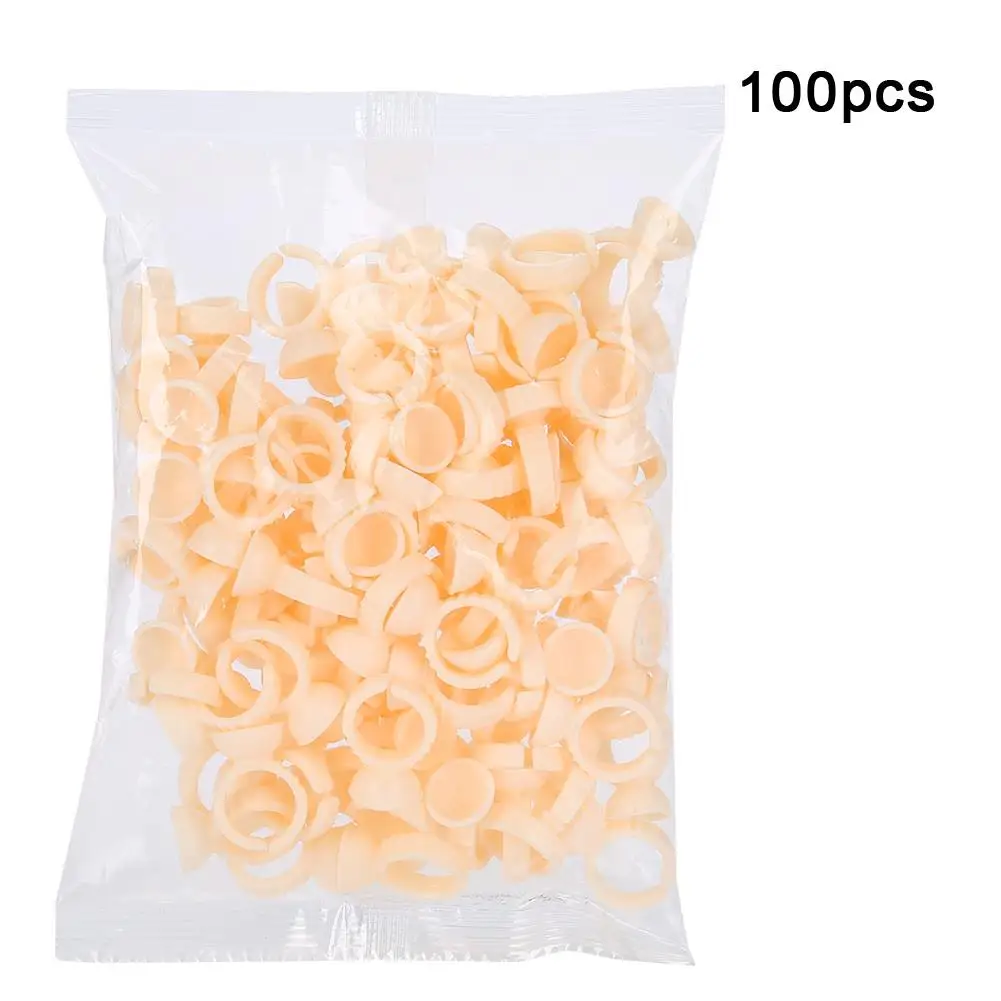 

100 шт., держатель для чернил для микроблейдинга, чашки, размер SML, контейнер для пигмента для макияжа без разделителя для художников