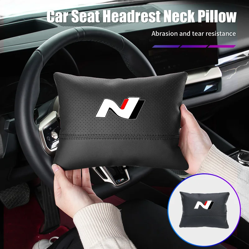 

Car Neck Headrest Pillow Seat Head Cushion For Hyundai I30 I20 IX35 I40 Tucson Veloster Kona Elantra Sonata Azera Coupe SantaFe