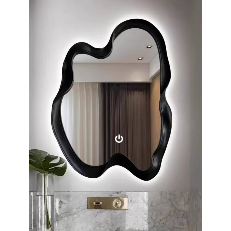 

Nordic Creative Irregular Dressing Mirror Style Bathroom Mirror Wall Hanging Shaped