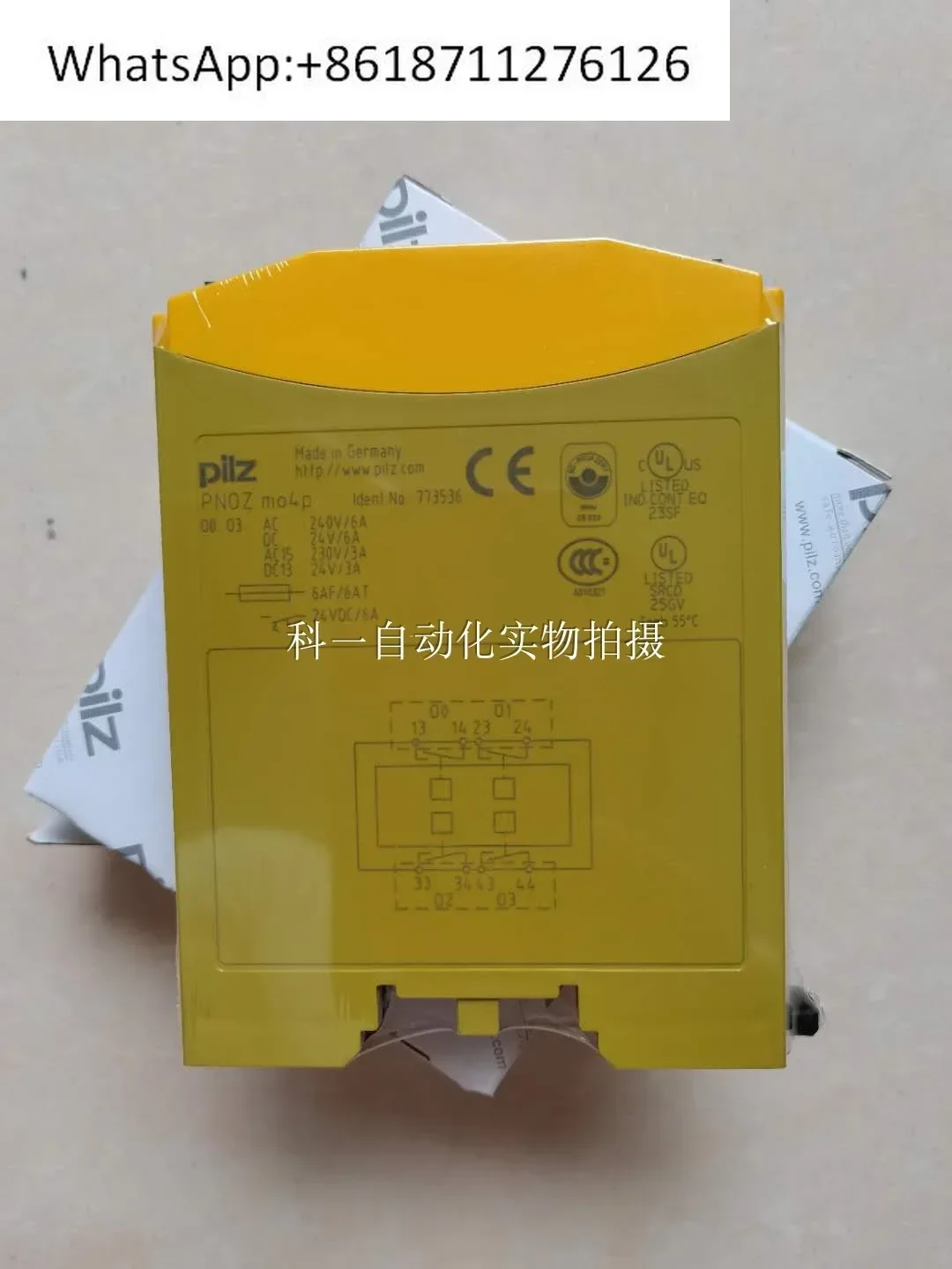 Relé de seguridad PILZ PNOZ mo4p 773536 PNOZ mi1p número de pedido 773400 m04p