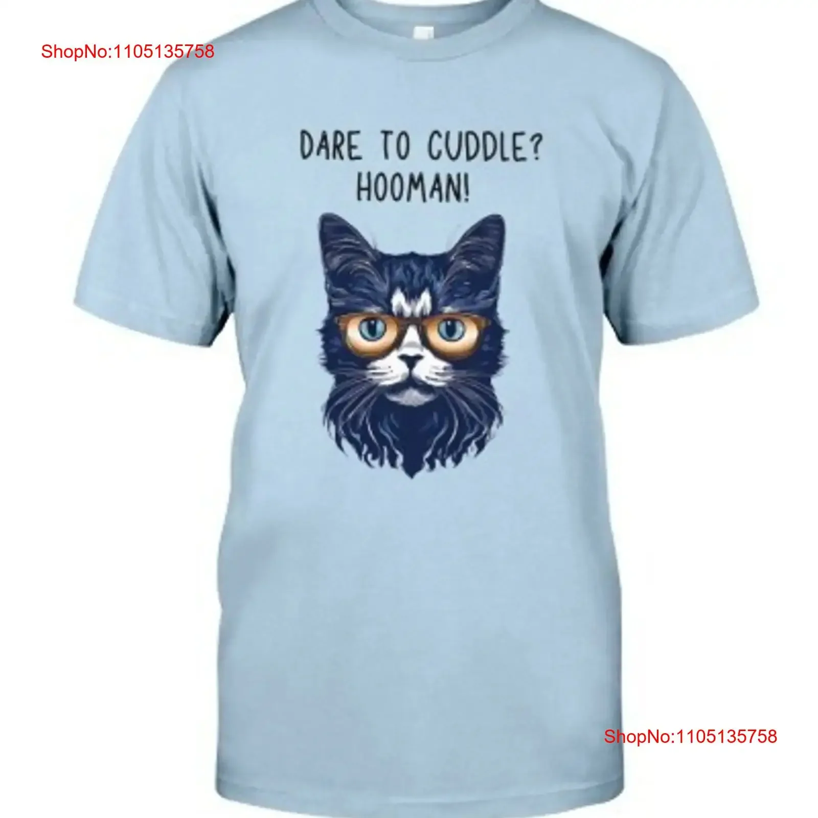 

DARE TO CUDDLE HOOMAN CAT SHRT Classic T Shirt vintage Washed Stylish homme Soft Breathable Casual fashion Unisex Comfortable