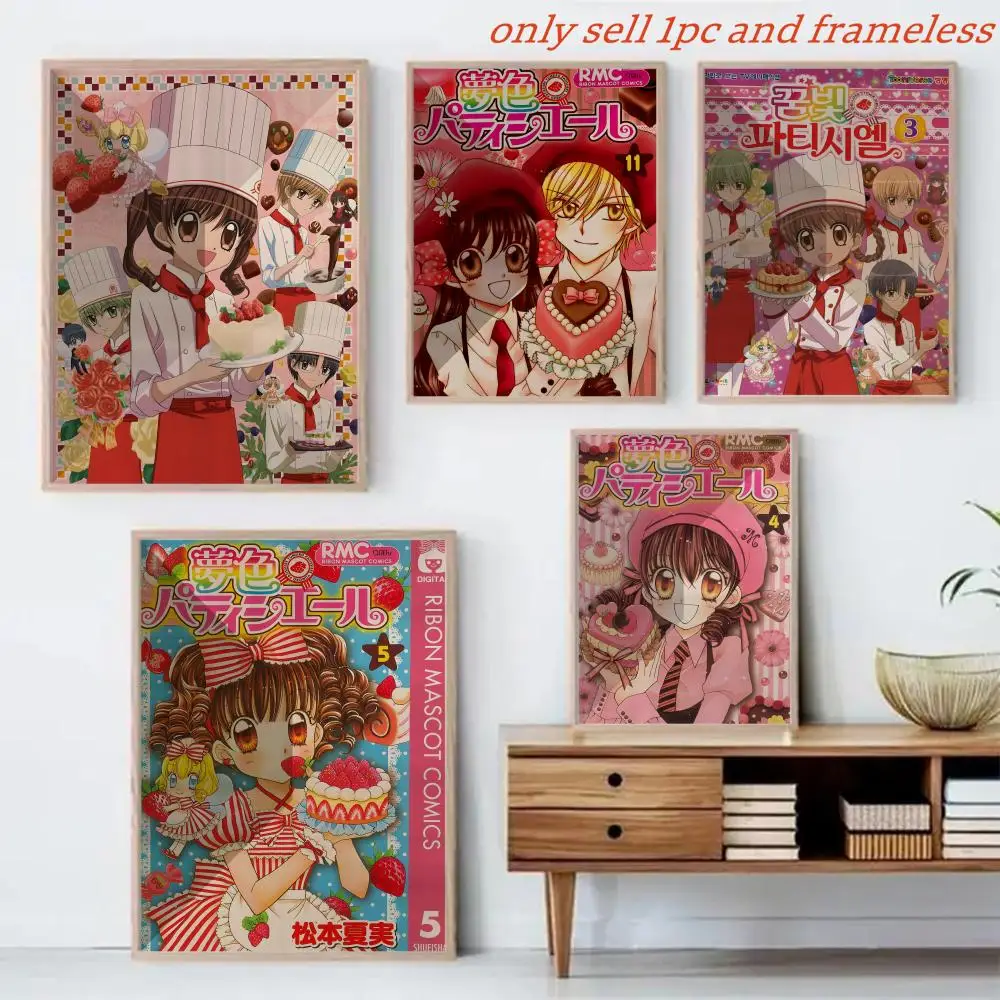 Pretty Anime Y-Yumeiro Patissiere Poster Canvas Mural For Interior Walls Crease-Free Beautiful For Living Room Bedroom