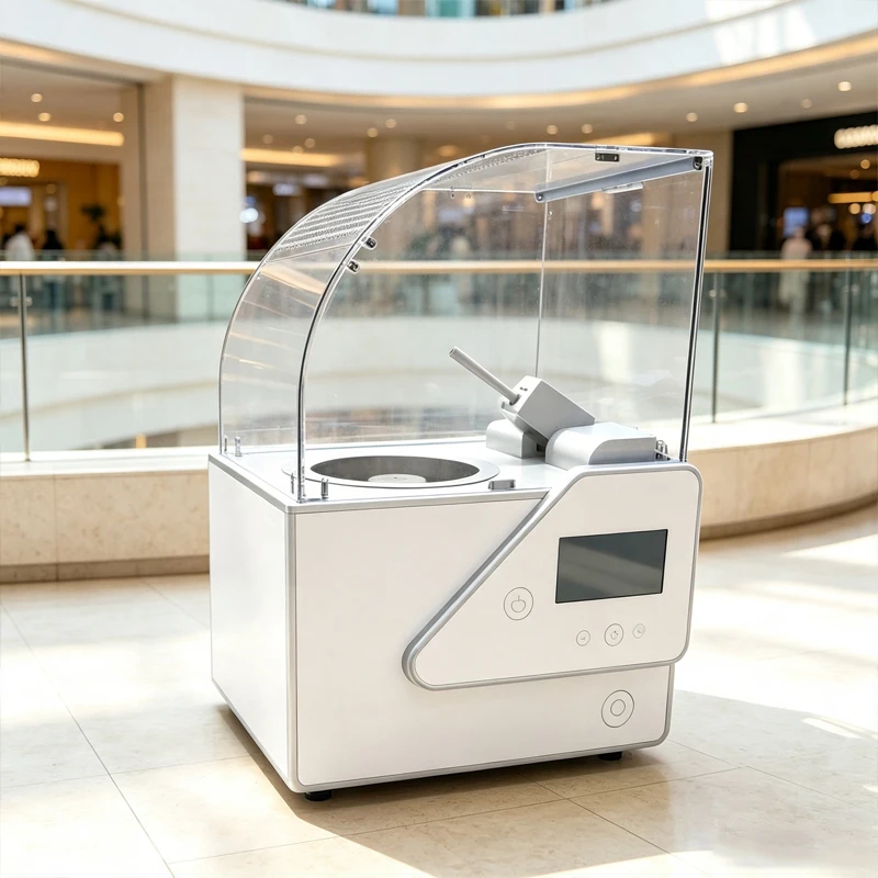 Cotton Candy Machine Touch Control Automatic Sugar Floss Maker Commercial Vending Equipment Customized