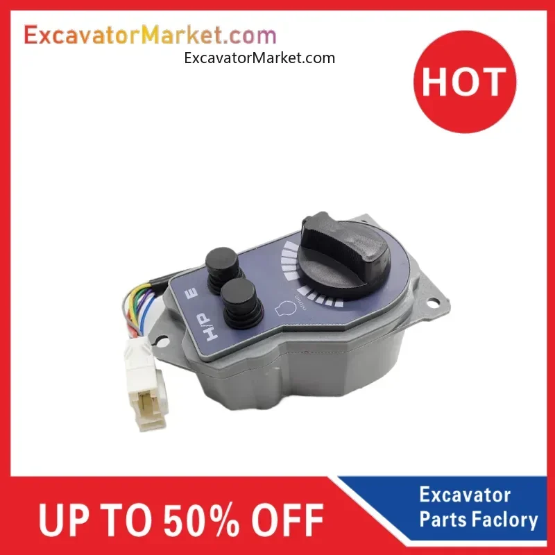 

Excavator Parts For Hitachi EX 120 200 220 300-5-3-2 throttle knob switch controller excavator accessories