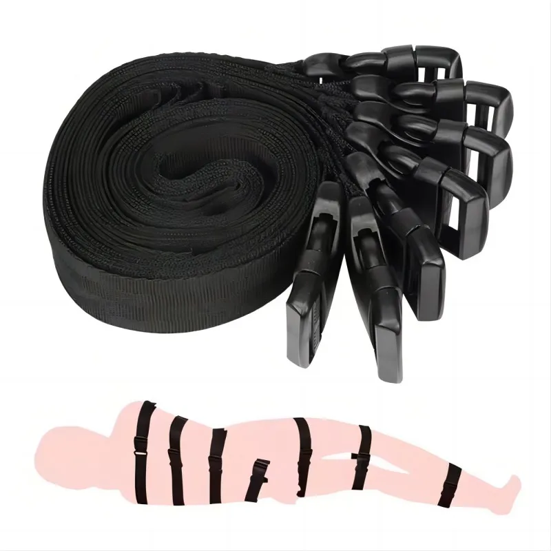 

Easy To Lock 7 Pcs Nylon Restraints Straps Full Body Belt Bondage Restraint Womens Fetish BDSM Sex Toys for Couples Adult Game