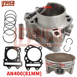 Motorcycle Accessories 81mm Engine Cylinder Kit 400CC Motor for Suzuki Burgman 400 AN400 AK9/K7/K8/K9/A/ZA Equipments Motoblock
