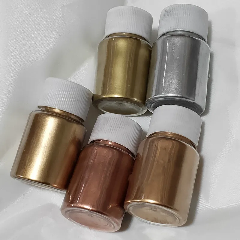 20g Copper Metallic Gold Silver Pigment Soap Dyes Nail Art DIY Epoxy Resin  Powder  Jewelry Making Mica Powder