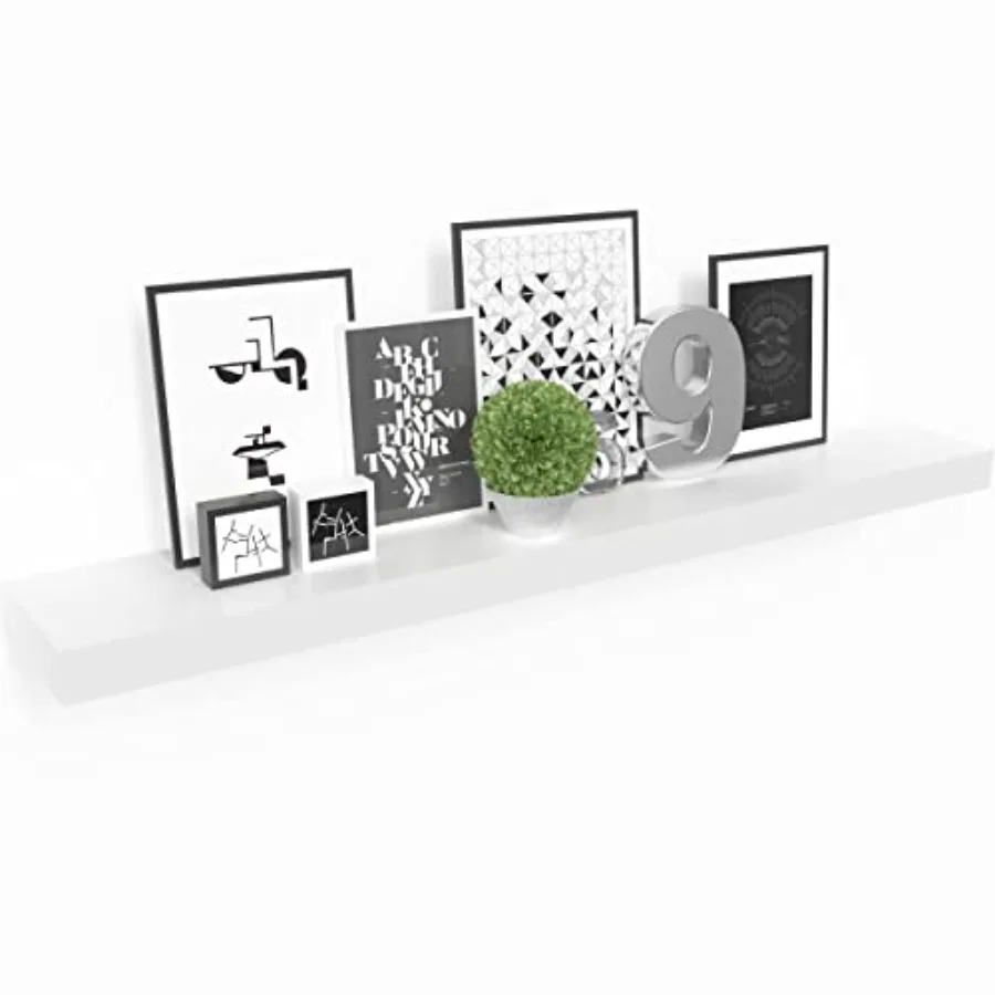 

Floatg Shelf, 6" Hanging Shelf with Invisible Brackets, Wooden Floatg Shelves for Walls, Book Shelf, Wall Shelves for Home Offi