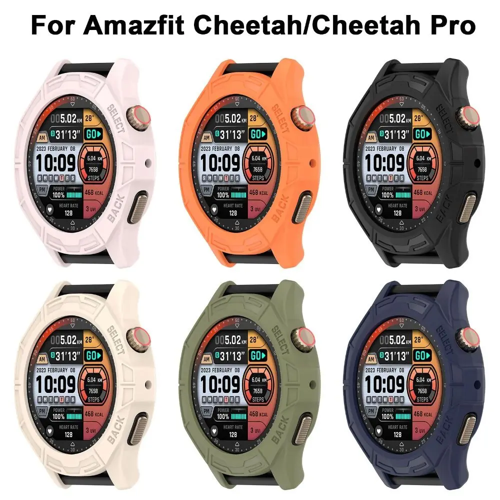 Estojo protetor TPU para Amazfit Cheetah Pro relógio inteligente, Bumper Frame, Soft Shell, protetor de tela, acessórios, novo