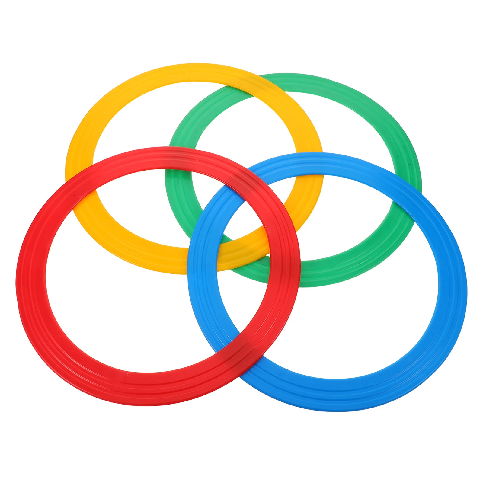 4 個のプラスチック製アジリティジャグリングリング投げ輪サーカス小道具屋外ゲーム投げ道具パフォーマンスジャグリングリング