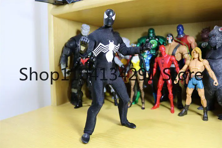 

Оригинальная 8-дюймовая шарнирная фигурка Hasbro Black Spider-Man Venom Symbiote Origin в тканевой одежде, игрушка, модель