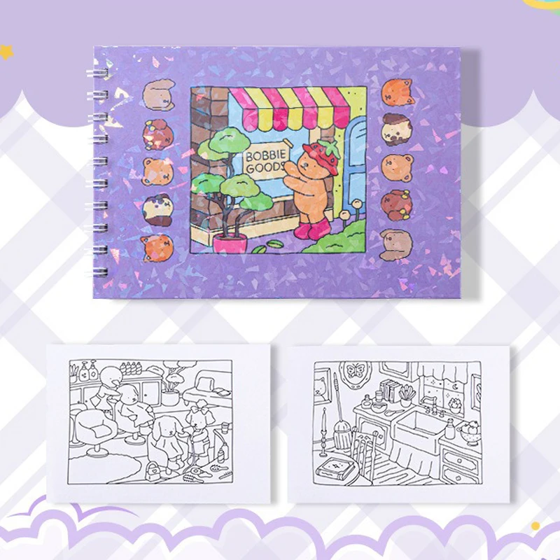 Cozy Friends - Coloring Book for Adults and Teens - Super Cute Animal Characters - 50 Pages Coloring Book for Kids