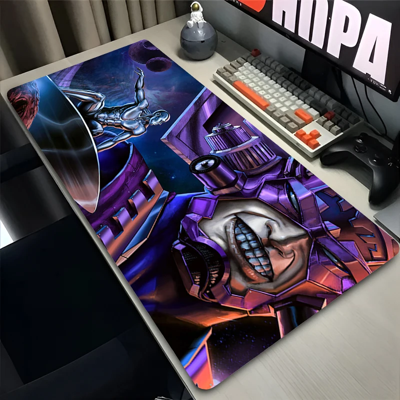 

Fashion Anime Table Mat Silver Surfer Marvel Large Mouse Pad Laptop PC Gaming Pads Keyboard Gamer Playmat Custom HD XXL Mousepad