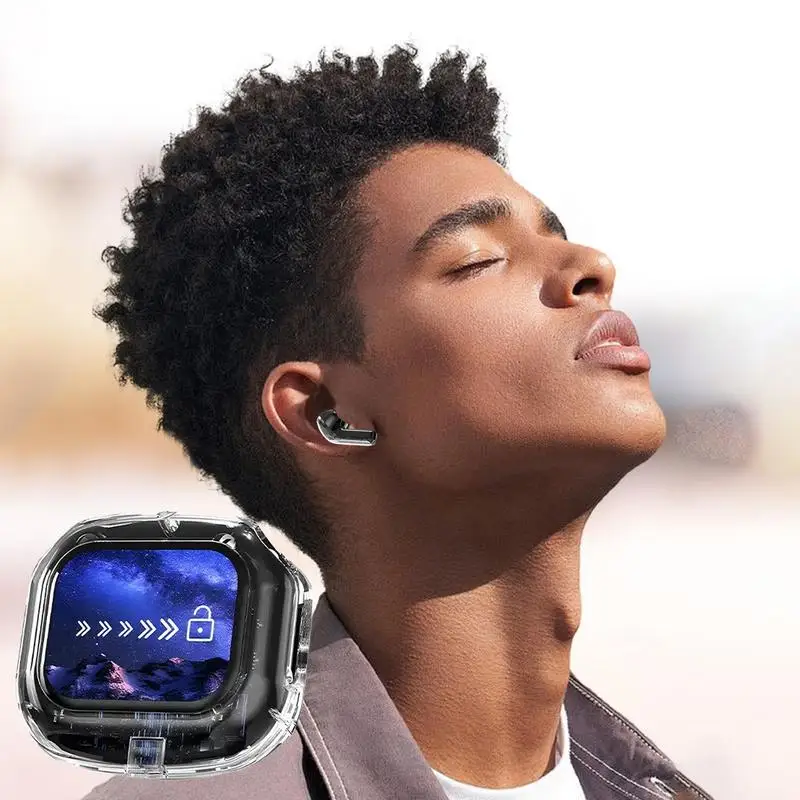 سماعات أذن لاسلكية بخاصية إلغاء الضوضاء، سماعات أذن رياضية مع شاشة تعمل باللمس، سماعات أذن لاسلكية بخاصية إلغاء الضوضاء مع مصباح LED متعدد الوظائف