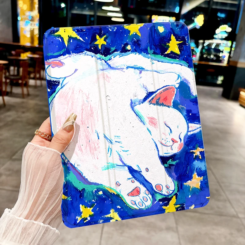 

A kitten in its sleep TABLET CASE FOR iPad pro 10/11-Inch 2020/6th/7th /8th /Air 3rd/Air 4th/9th gen/Air 5th Gen 2022/Air 11Anti