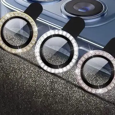 3D Bling Diamond Alloy Metal Camera Lens Ring Protector For OPPO Reno16 Pro 15 Pro Max Global Anti Scratch HD Lens Screen Cover