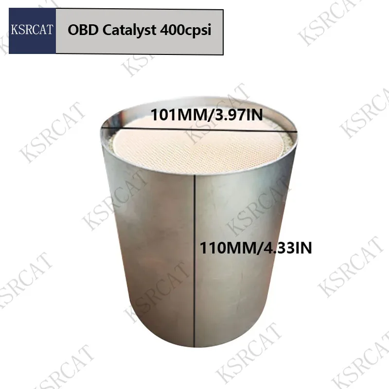 High Flow Auto Catalyst 400CPSI Universal Middle Section Catalytic Converter OBD 101*110MM Ceramic catalyst FIT FOR Cars