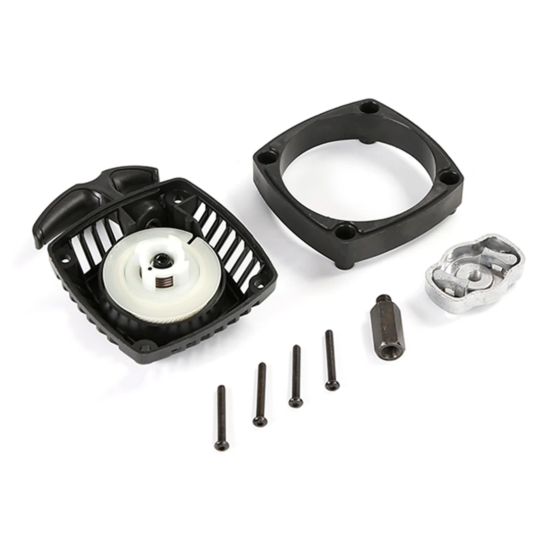 Easy Pull Starter Set for Zenoah CY Rovan Engine 23/26/29/30.5CC for 1/5 HPI ROFUN ROVAN KM BAJA LOSI 5IVE T,Black