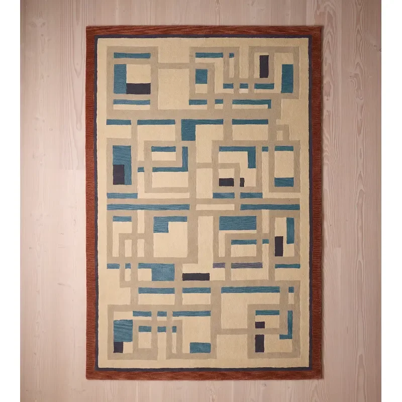 Italian Hand-tufted Wool Large Living Room Rugs Modern Handwoven Natural Fiber Hemp Floor Rug Carpet Area Rugs Sets