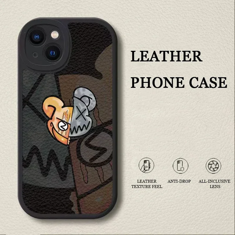 For Funda iphone 15 14 13 12 11 Pro 15Pro 14Pro Max 7 8 Plus X XR XS Max XSMax SE 2020 2022 Case Cover Luxury Leather Phone Case