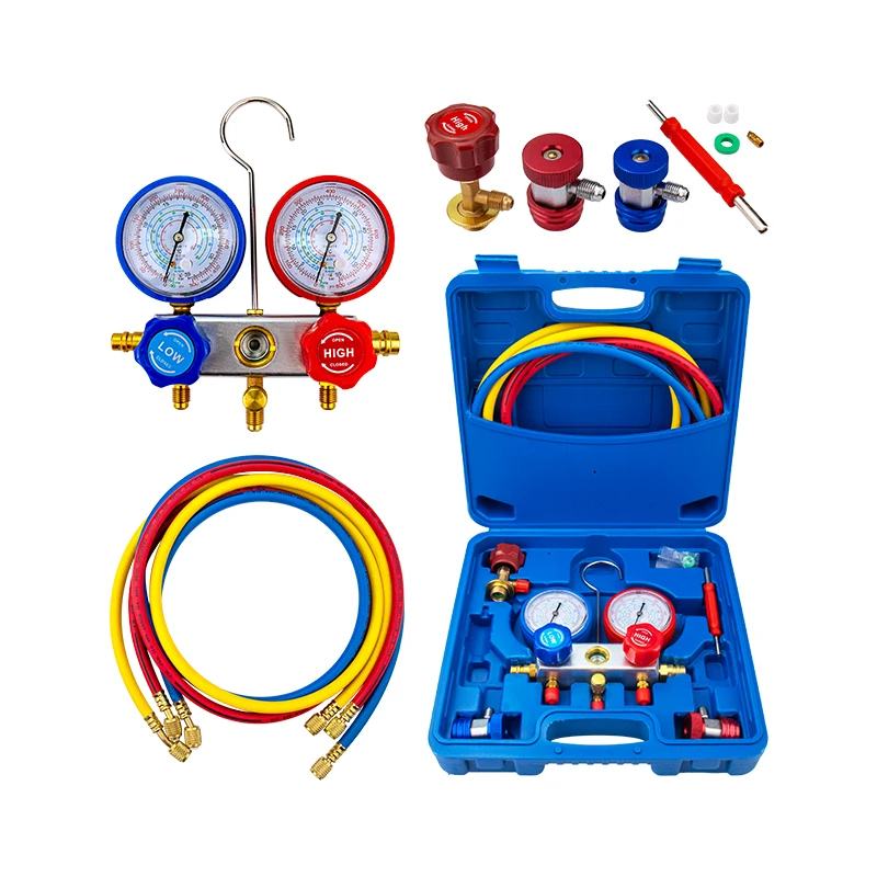 Manifold Gauge Set Manometer Diagnostic Tool R134a R22 R410a R404a for Auto AC Air Conditioning Refrigerant Gas Auto parts