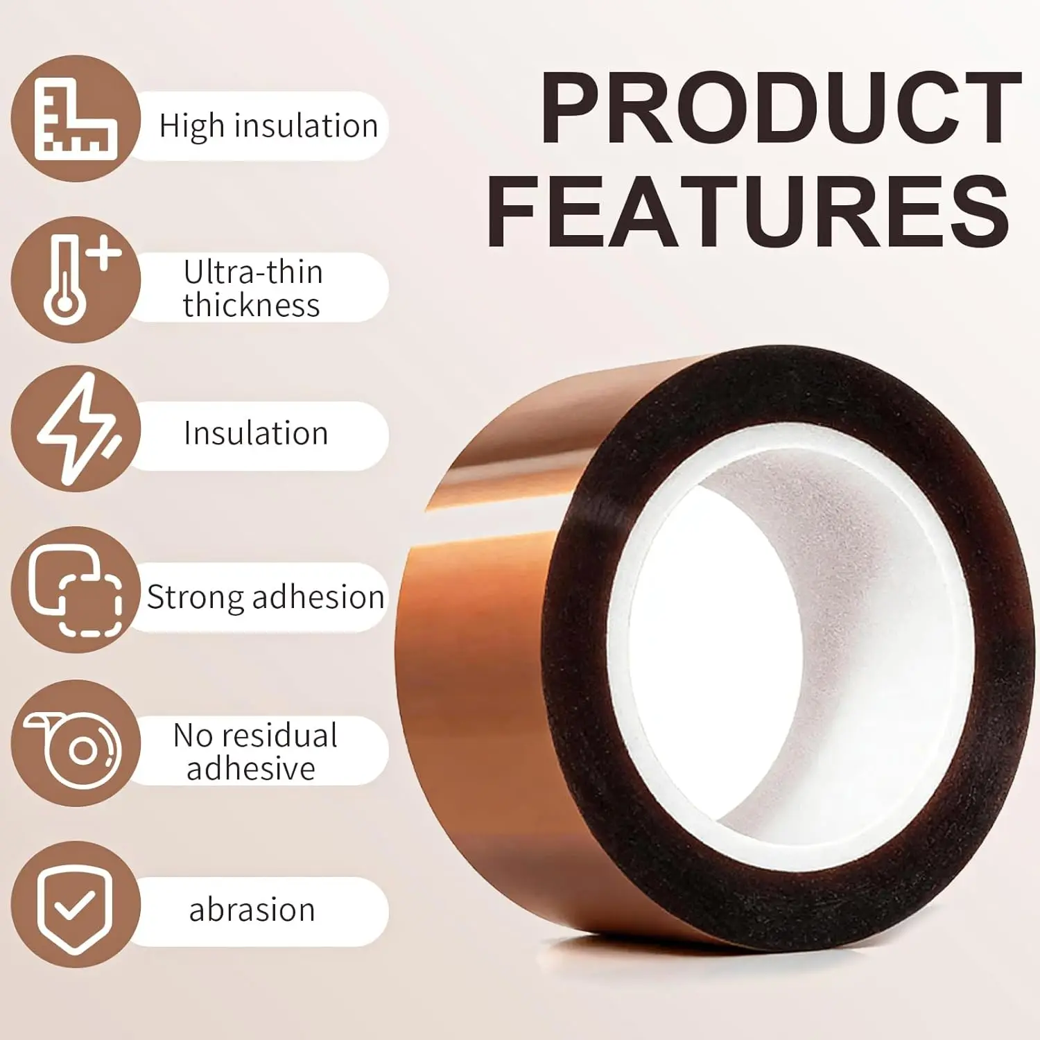 High temperature and heat-resistant tape, heat transfer belt for sublimation pressing, no residue, soldering, circuit board