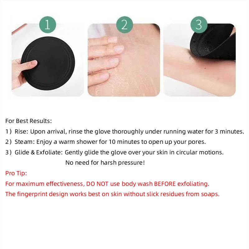 Exfoliating Glove - Deep Cleansing Body Scrubber for Gentle & Effective Dead Skin Removal
