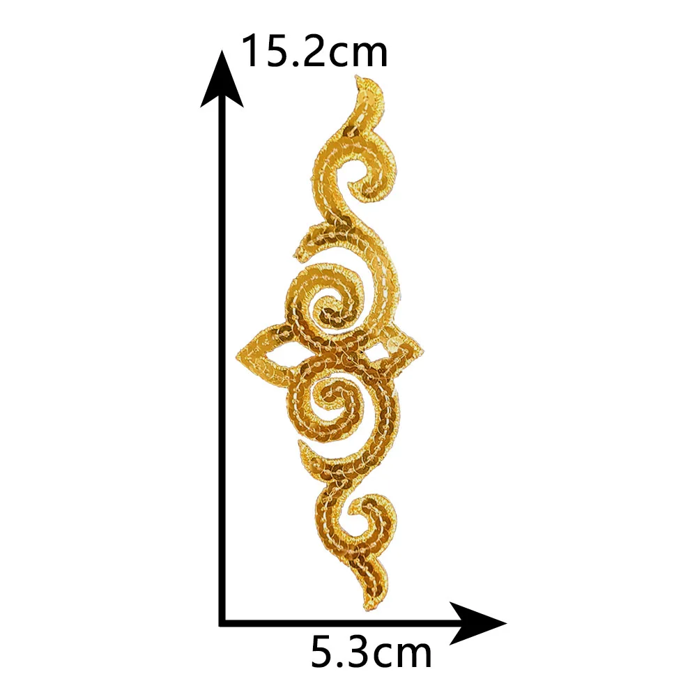Hot melt adhesive ironing embroidery Sequin pattern patch DIY Washable decorate sewing collocation clothing clothes patches