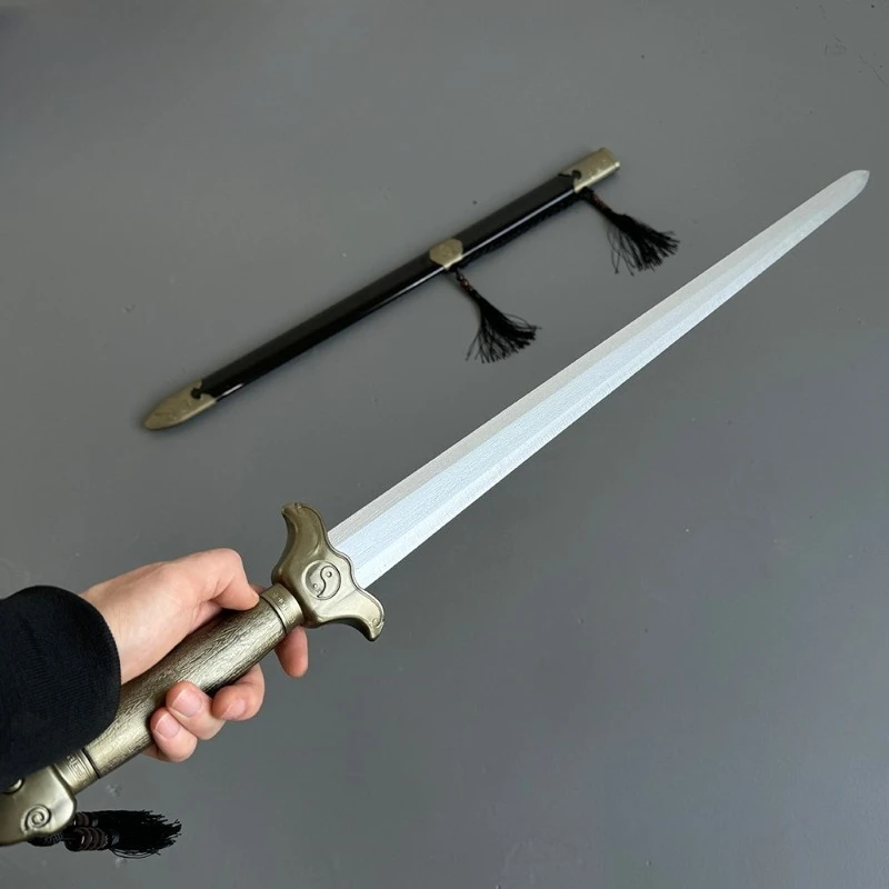 100 cm/33,37 Zoll Meisterschwert Taiji Training Cosplay Modell Katana Requisiten Spielzeug Sport Display Peripheriegeräte mit Scheide Sammlergeschenk