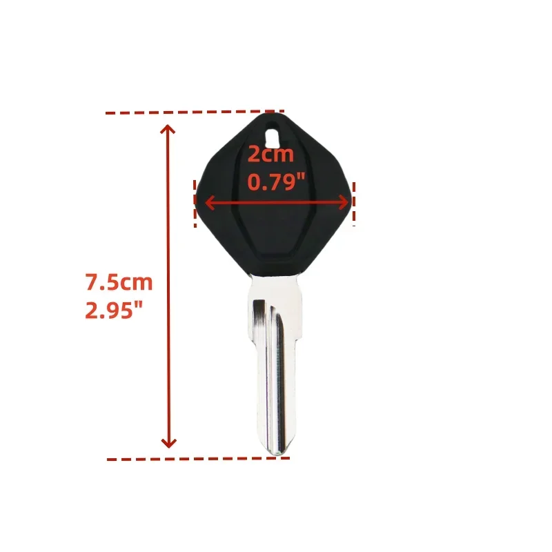 Motorcycle Blank Key Uncut Blade Can Install Chips for Aprilia GPR125/150 APR150 BMW C1-200 C600 C650GT