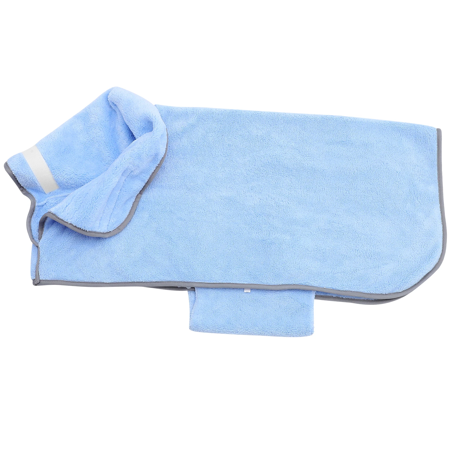 

Absorbent Bath Towel Pet Shower Bathrobe Dog Coral Fleece Drying Blue Cozy Fast Dry Daily Use Swiming Bath Time Easy Wear