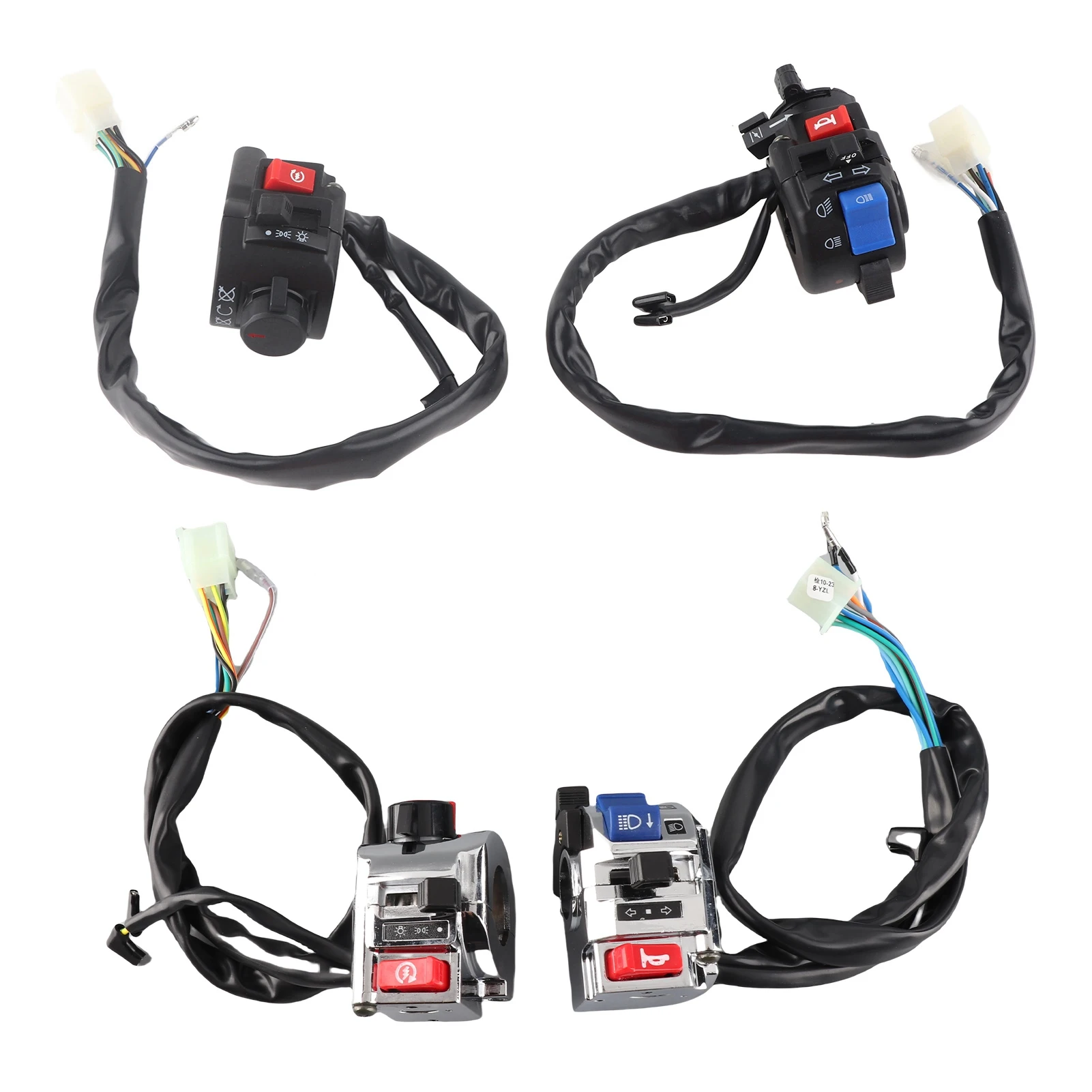 1 paar Universal 7/8 zoll Motorrad Lenker Horn Blinker Licht Start Control Schalter Motorrad Lenker Schalter Steuerung