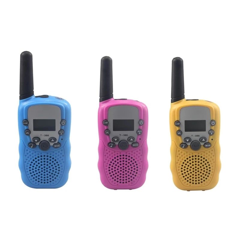 Y1UB 2-delige speelgoedwalkietalkies voor kindercadeaus voor kerstverjaardag Milieuvriendelijk